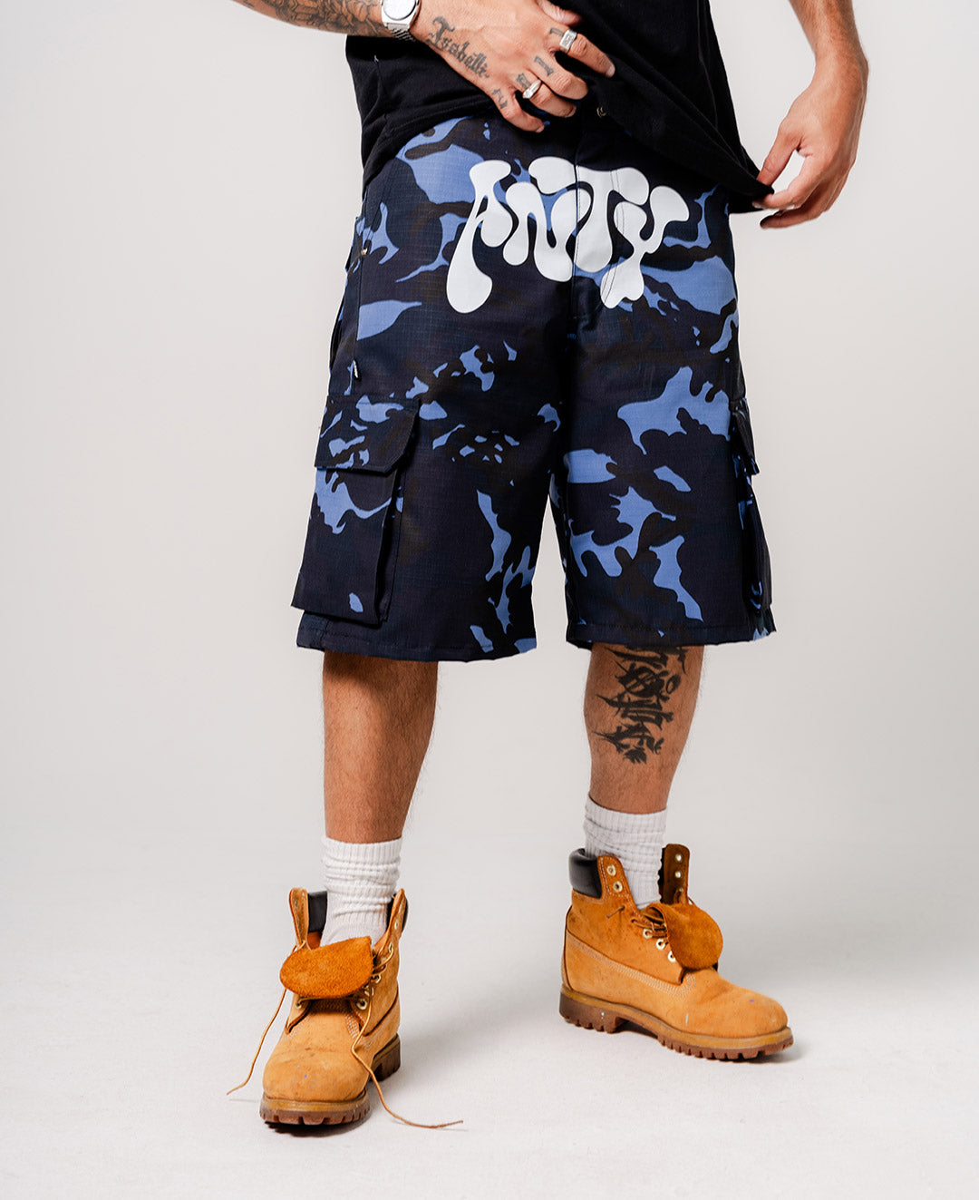 SHORT ANTY CARGO ARMY BLUE