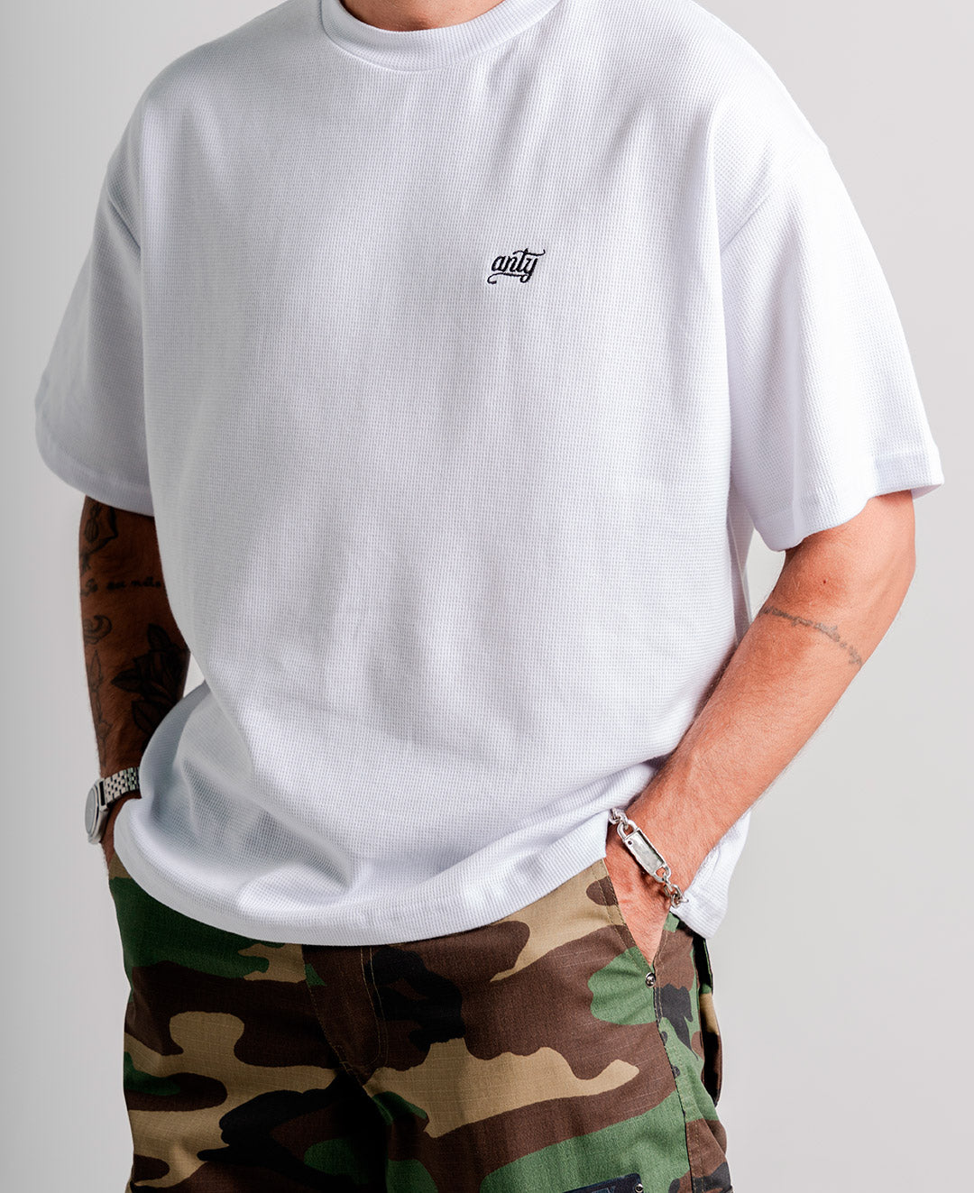 CAMISETA BOXY BLOCK WHITE